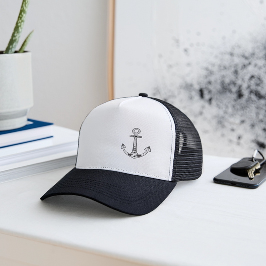 Trucker Cap - Anker - Weiß/Schwarz