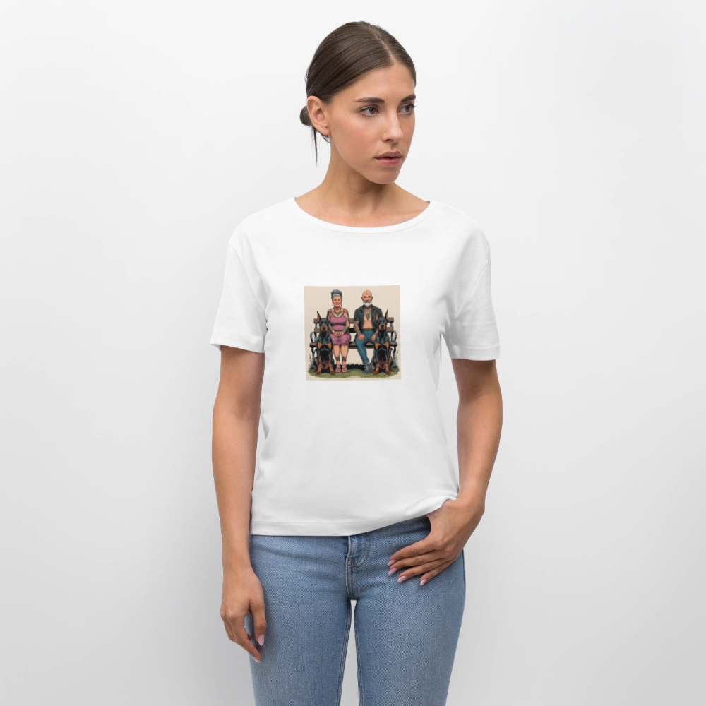 Frauen Bio-T-Shirt - Bank - Weiß
