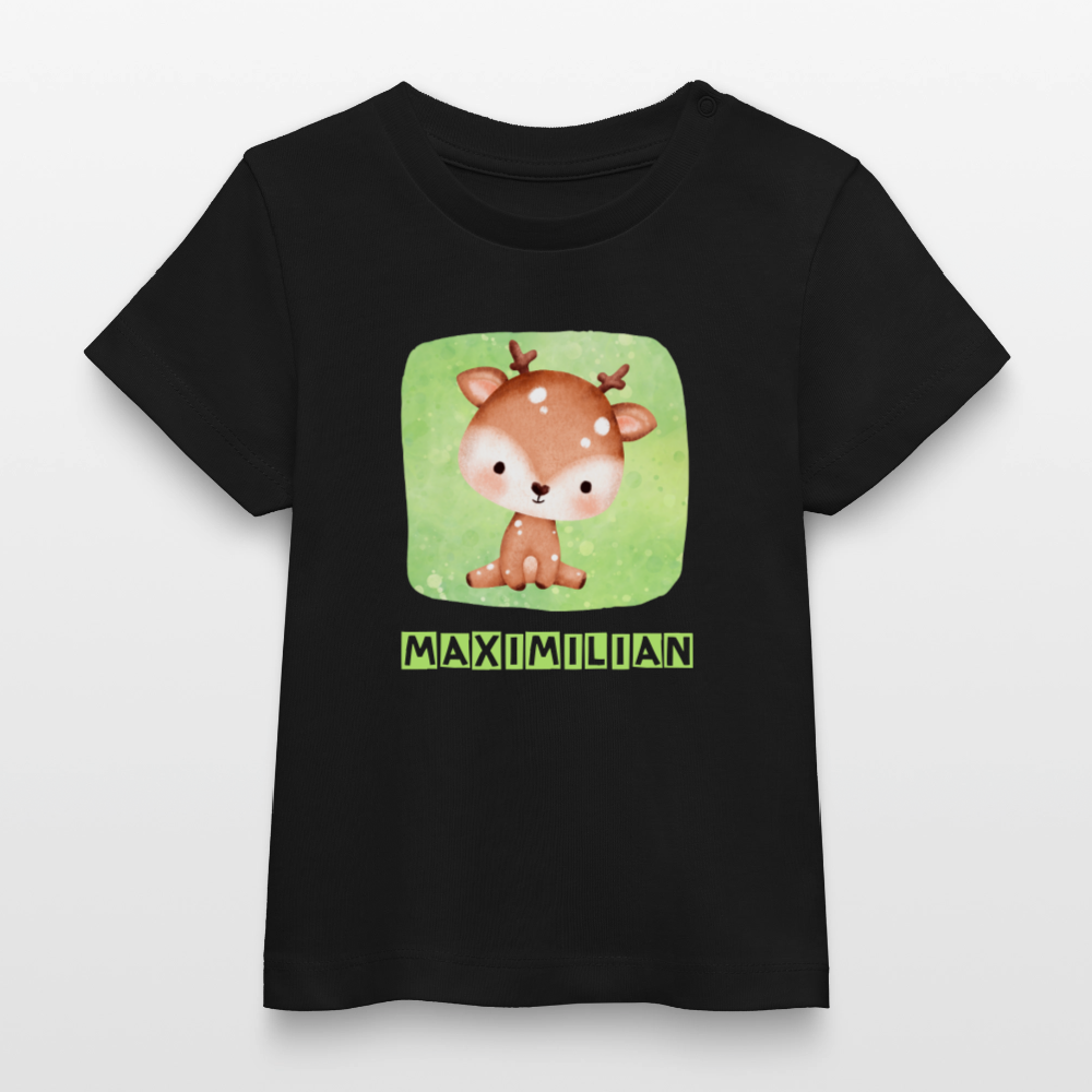 Bio-T-Shirt BABY Reh - Schwarz