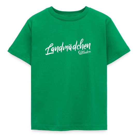 Kinder T-Shirt -Landmädchen - Kelly Green