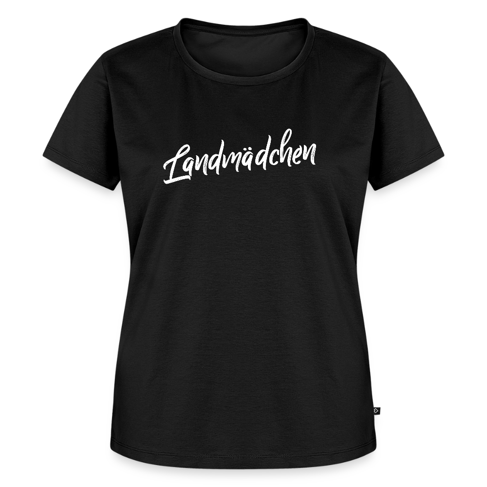 Frauen BIO T-Shirt - Landmädchen - Schwarz