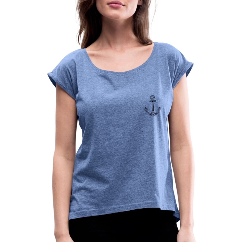 Frauen T-Shirt - Anker - Denim meliert