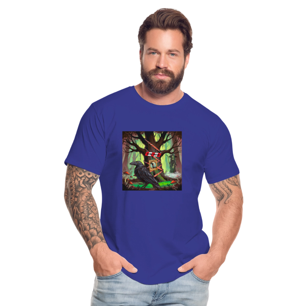 Männer Bio T-Shirt - Tatort Garten Baum - Königsblau