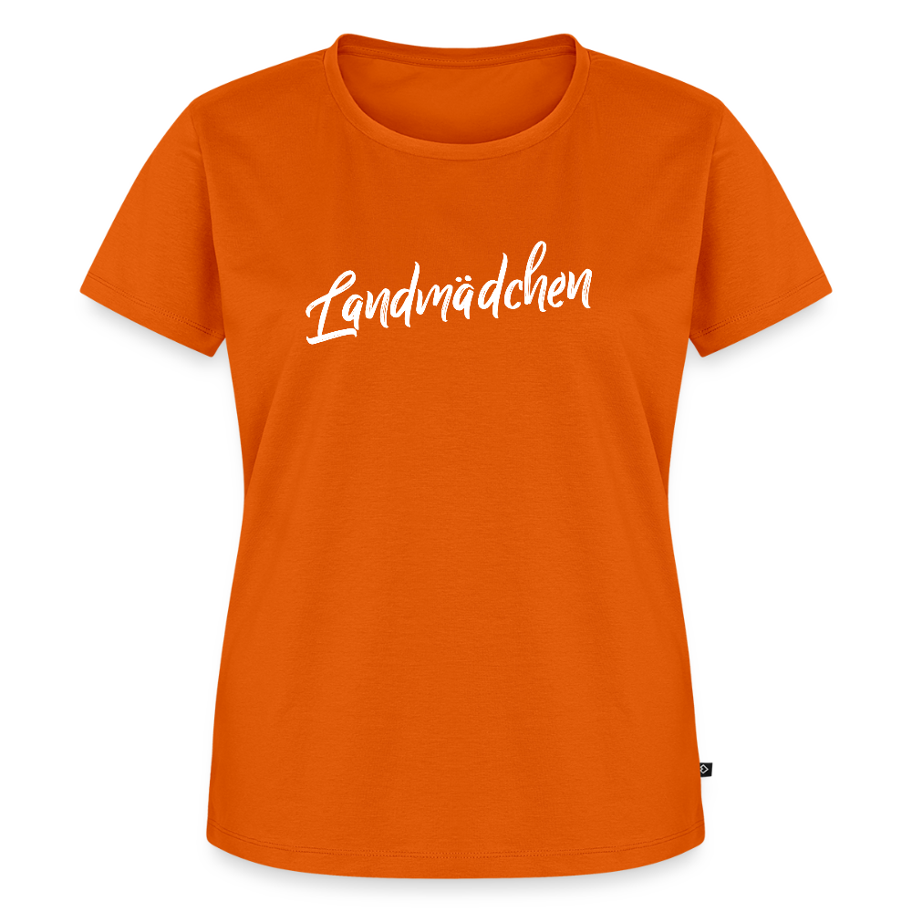 Frauen BIO T-Shirt - Landmädchen - Orange 