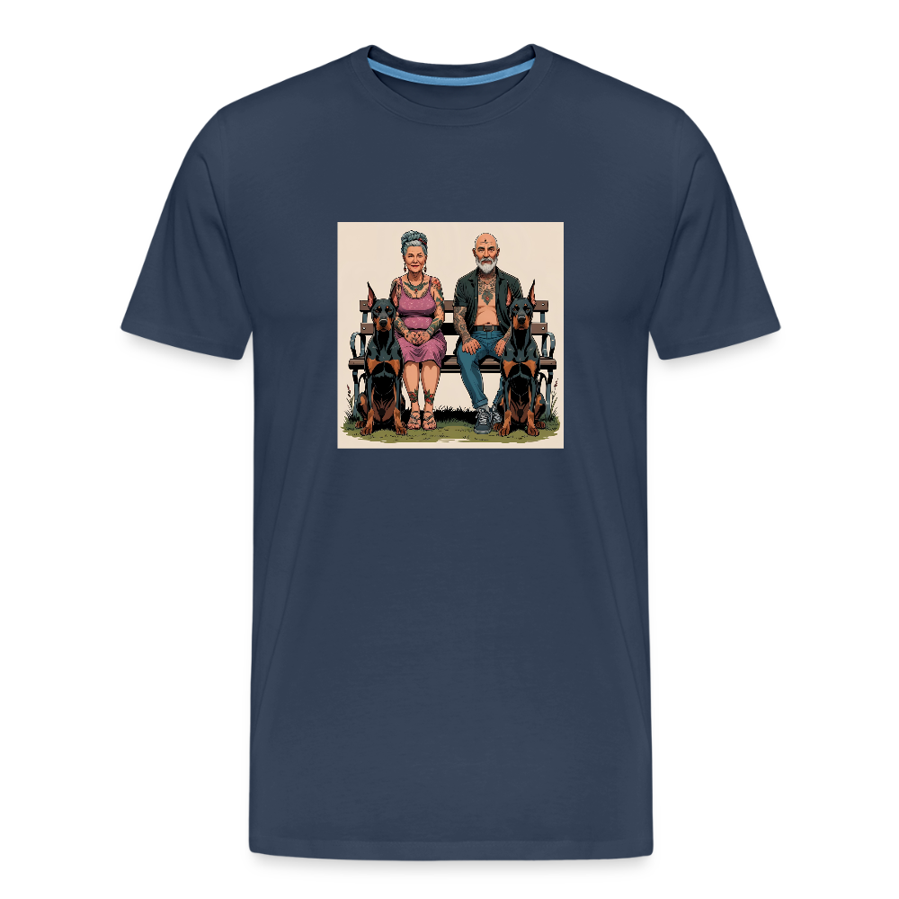 Männer Bio T-Shirt - Bank - Navy