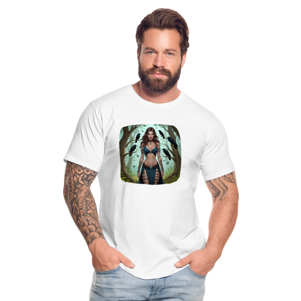 Männer Bio T-Shirt - Hexe - Weiß