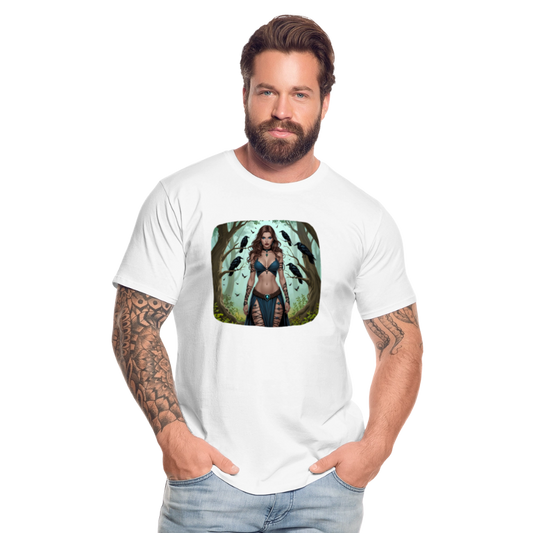 Männer Bio T-Shirt - Hexe - Weiß