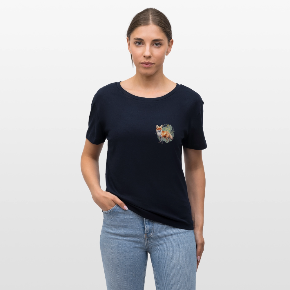 Frauen Bio-T-Shirt - FuchsLiebe - Navy