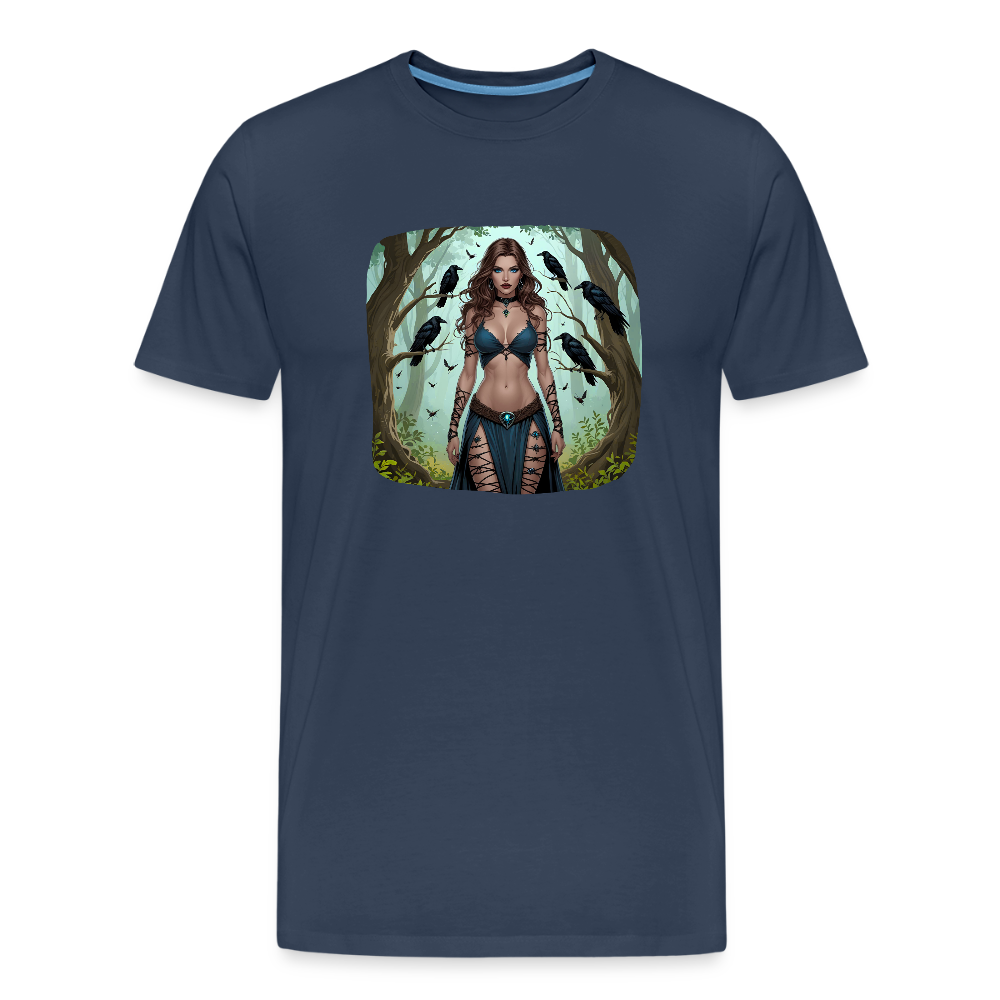 Männer Bio T-Shirt - Hexe - Navy