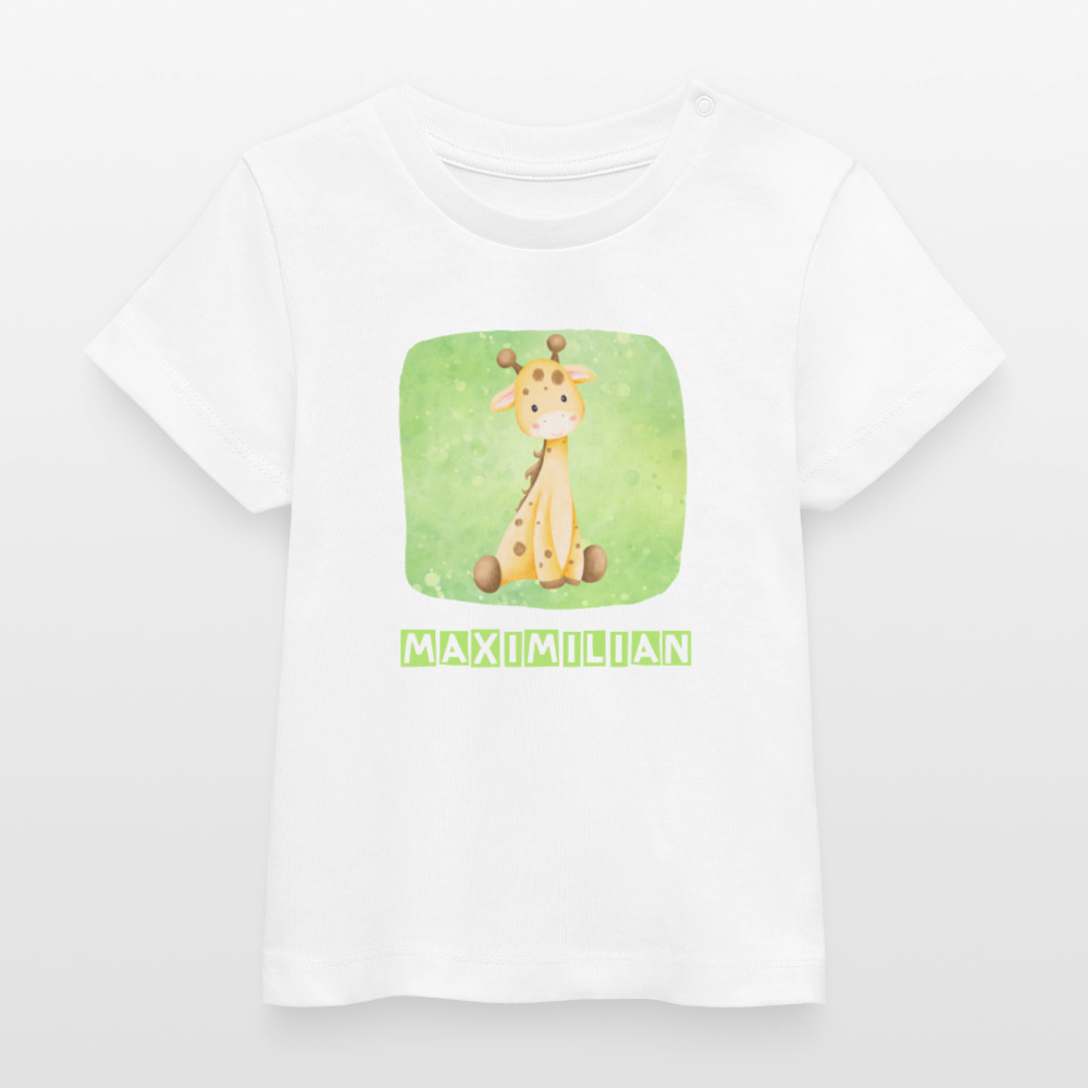 Bio-T-Shirt BABY Giraffe - Weiß