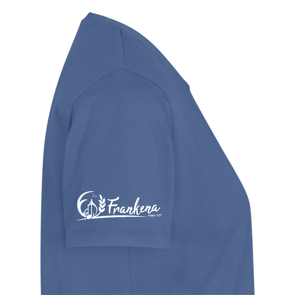 Frauen BIO T-Shirt - Landmädchen - Taubenblau