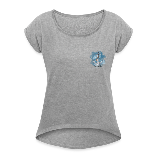 Frauen T-Shirt - Meer vom Leben - Grau meliert