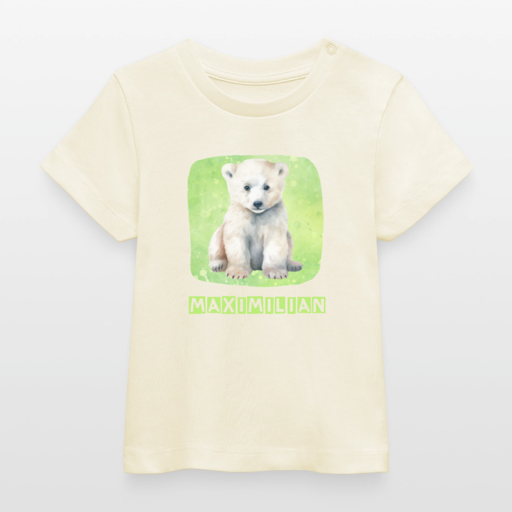 Bio-T-Shirt BABY Eisbär - Weißgrau