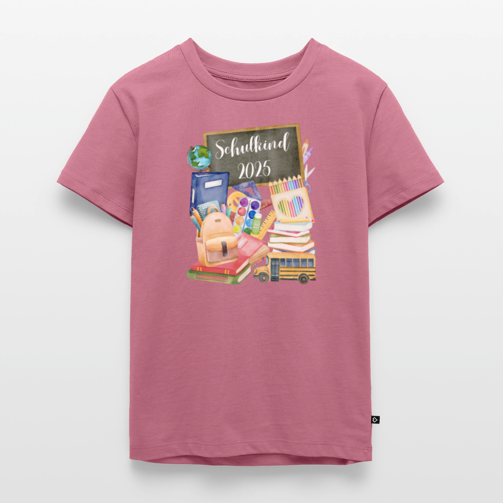 Kinder T-Shirt - Schulkind 2025 *Personalisierbar* - Mauve