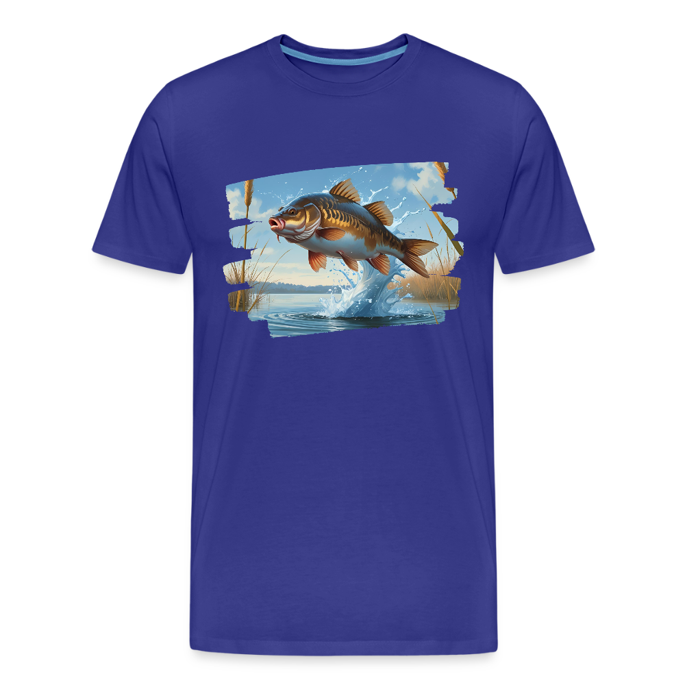Männer Bio T-Shirt - Karpfen - Königsblau
