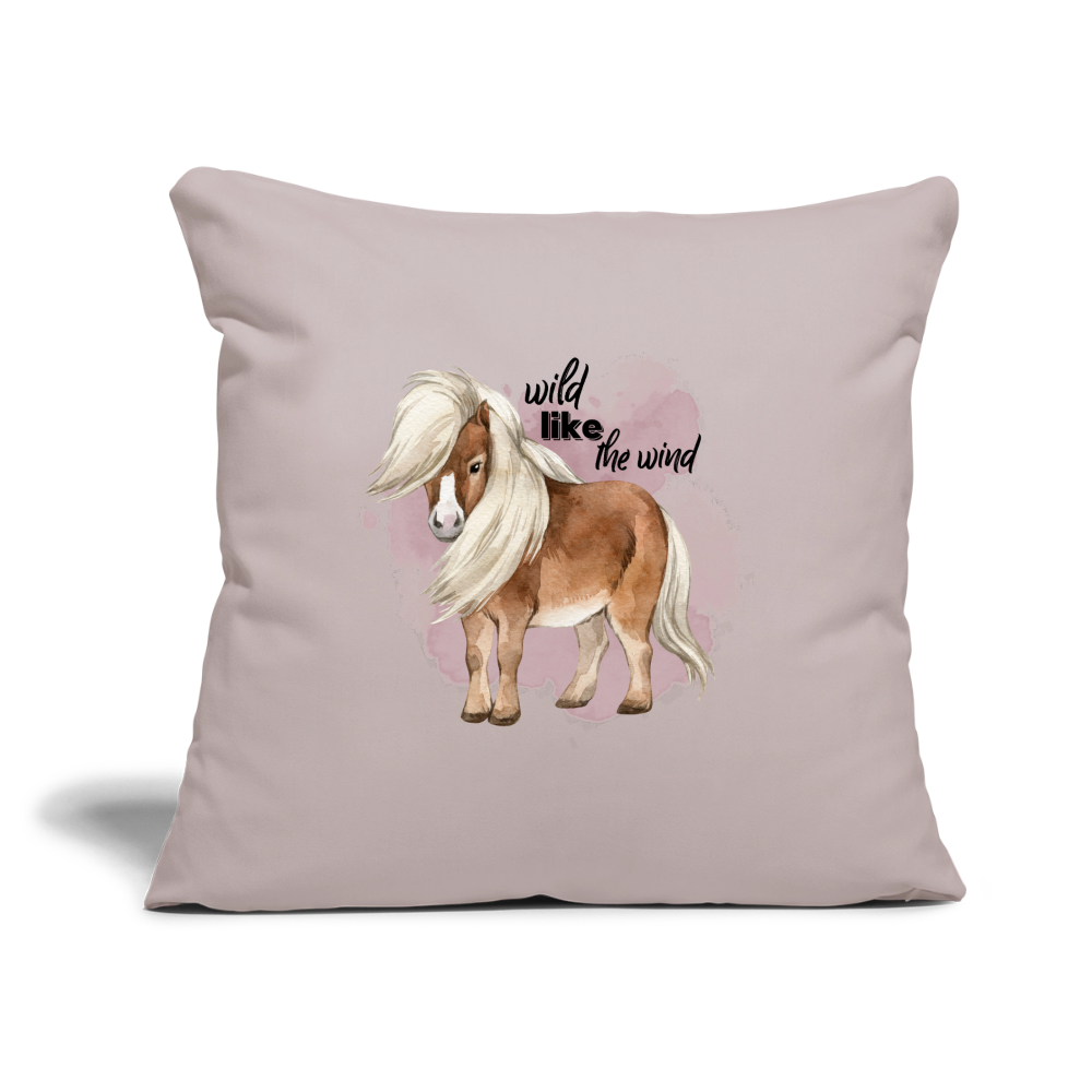 Sofakissen mit Füllung 44 x 44 cm - helles Taupe