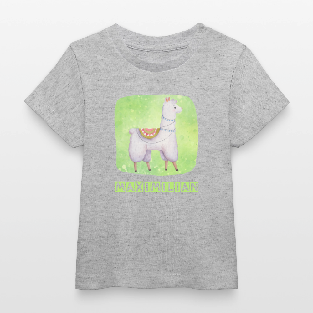 Bio-T-Shirt BABY Alpaka - Grau meliert