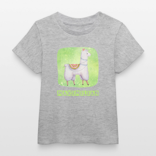 Bio-T-Shirt BABY Alpaka - Grau meliert