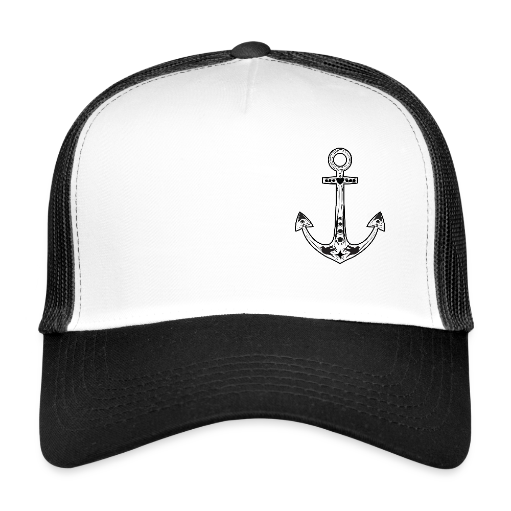 Trucker Cap - Anker - Weiß/Schwarz