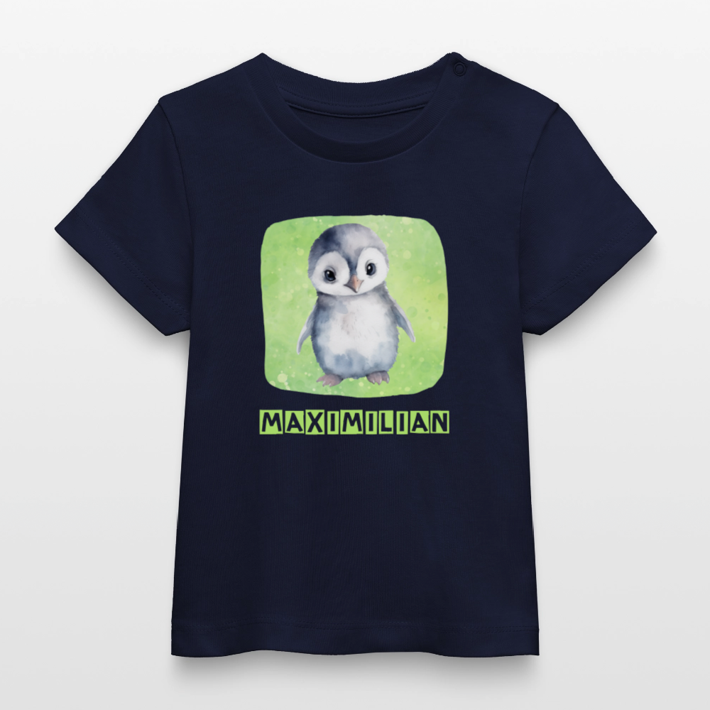 Bio-T-Shirt BABY Pinguin - Navy