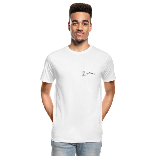 Männer Bio T-Shirt - Hundepapa - Weiß