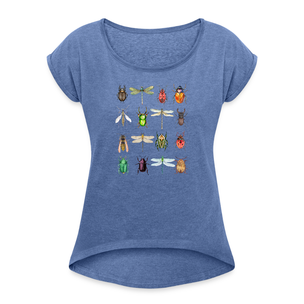 Frauen T-Shirt - Käfer - Denim meliert