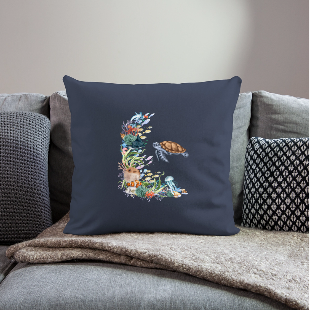 Sofakissen mit Füllung 44 x 44 cm - Navy