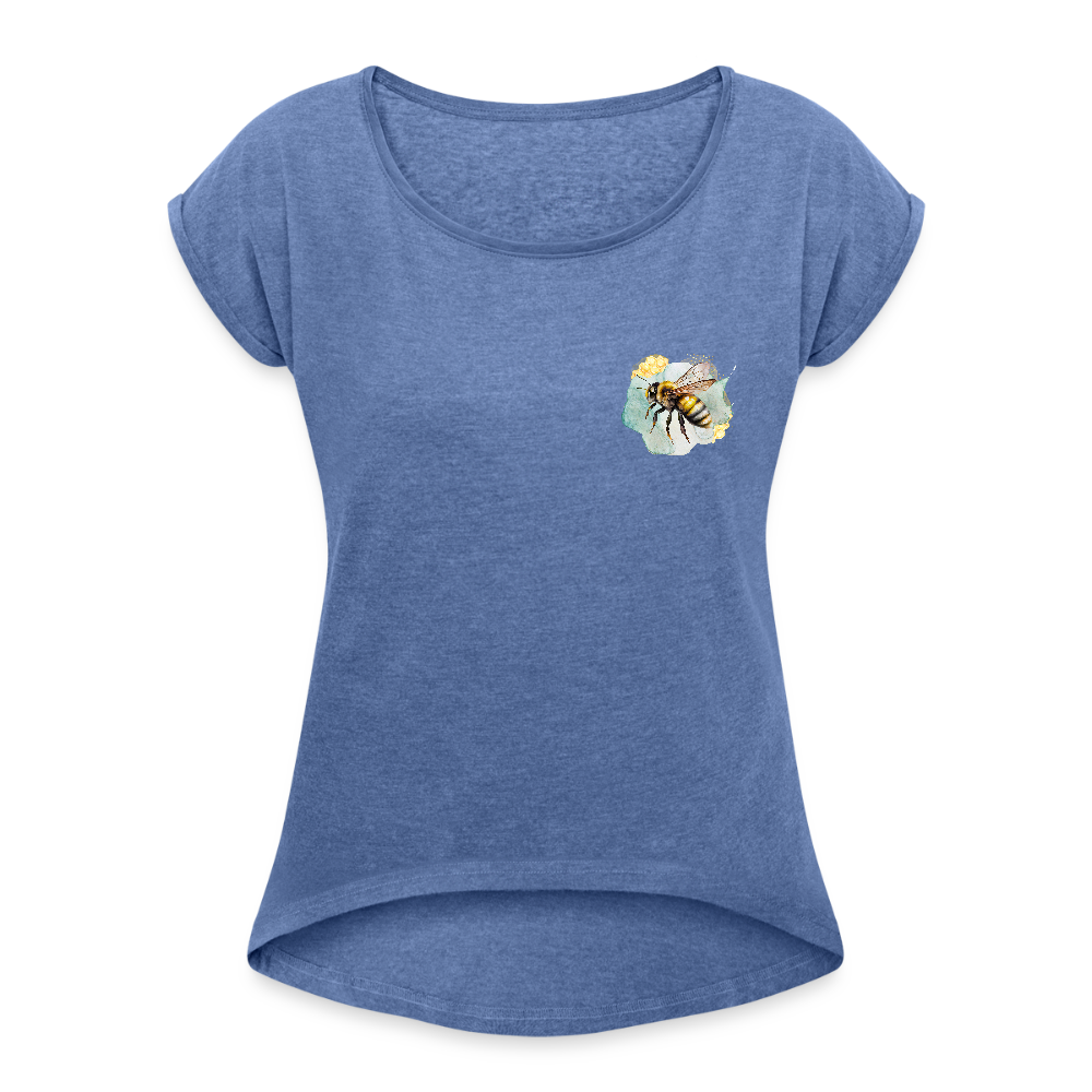 Frauen T-Shirt - Biene - Denim meliert