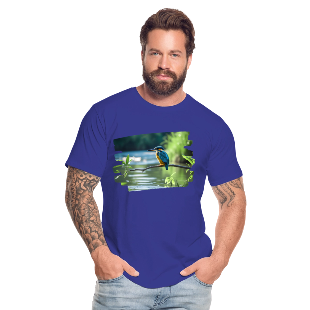 Männer Bio T-Shirt - Eisvogel - Königsblau