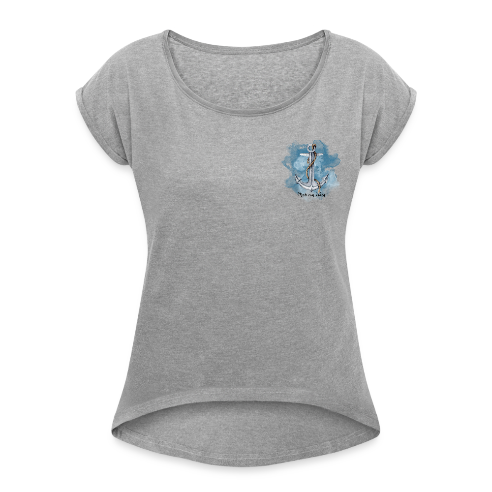 Frauen T-Shirt - Meer vom Leben - Grau meliert