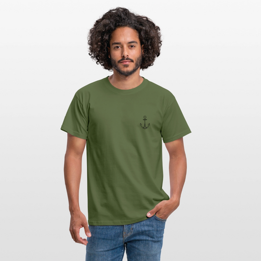 Männer T-Shirt - Anker - Militärgrün