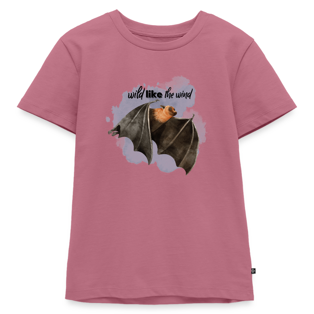 Kinder T-Shirt - wild like the wind - Mauve
