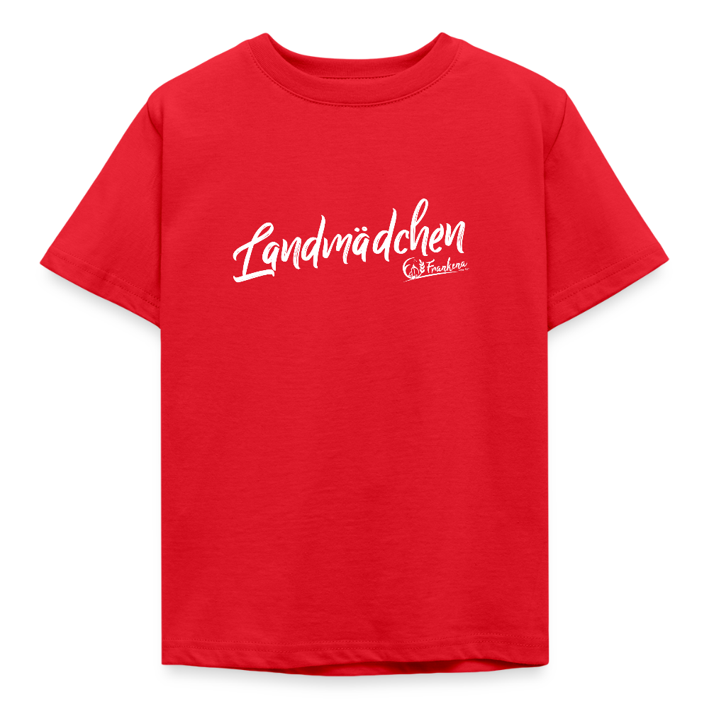 Kinder T-Shirt -Landmädchen - Rot