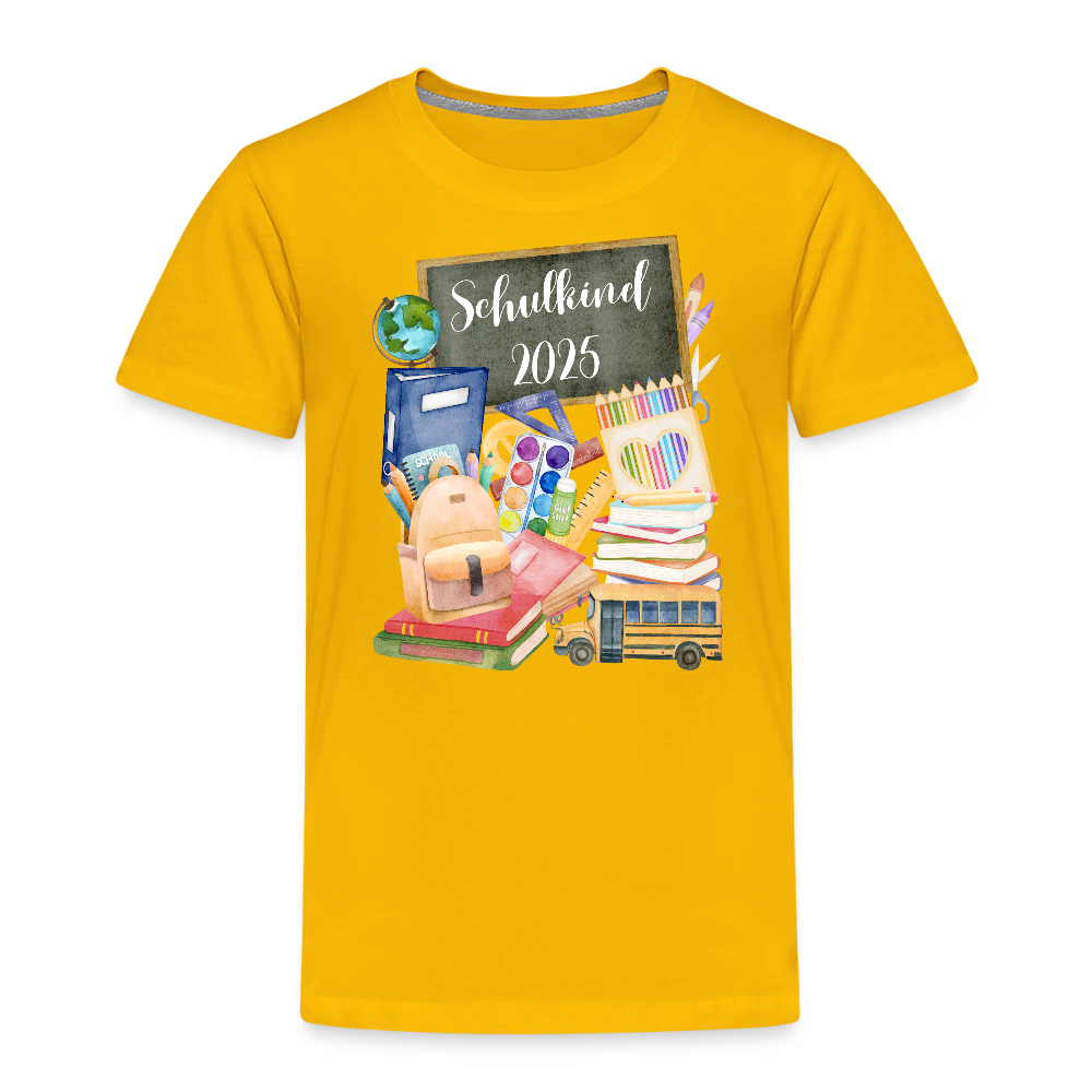 Kinder T-Shirt - Schulkind 2025 *Personalisierbar* - Sonnengelb