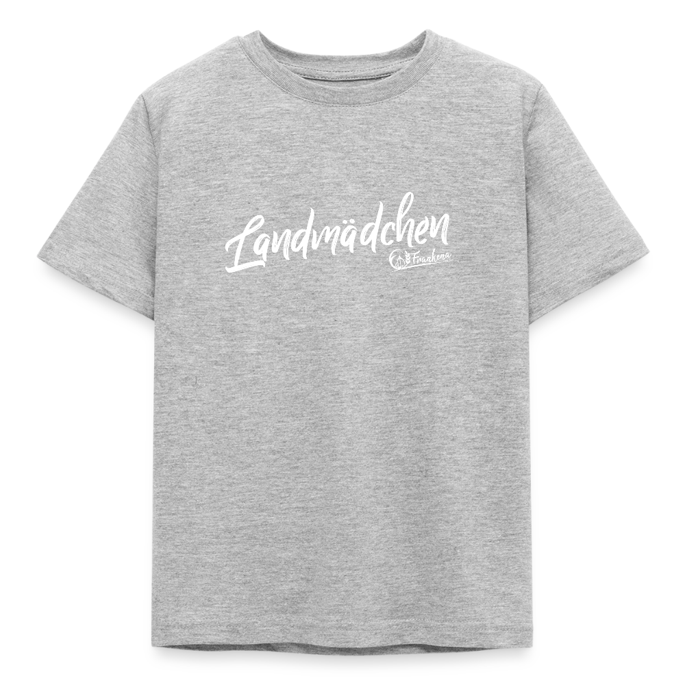 Kinder T-Shirt -Landmädchen - Grau meliert