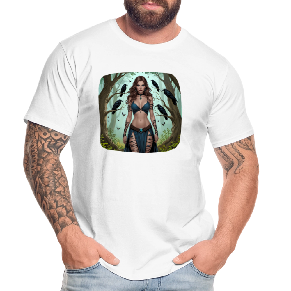 Männer Bio T-Shirt - Hexe - Weiß