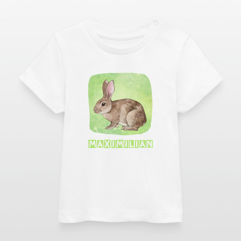 Bio-T-Shirt BABY Hase - Weiß