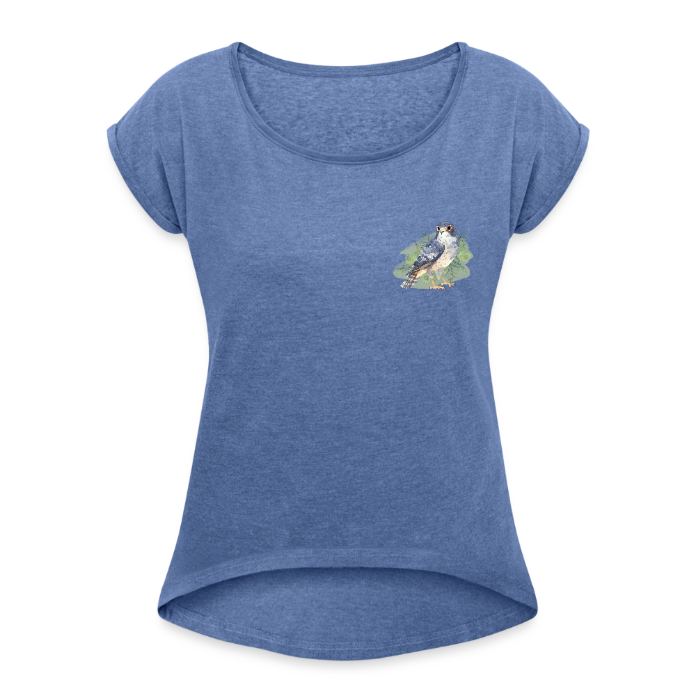 Frauen T-Shirt - Falke - Denim meliert