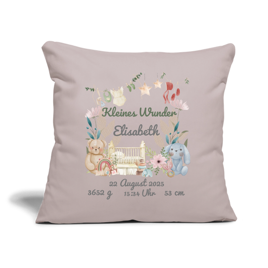 Baby Kissen *Personalisierbar* - helles Taupe