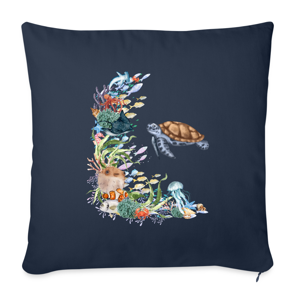 Sofakissen mit Füllung 44 x 44 cm - Navy