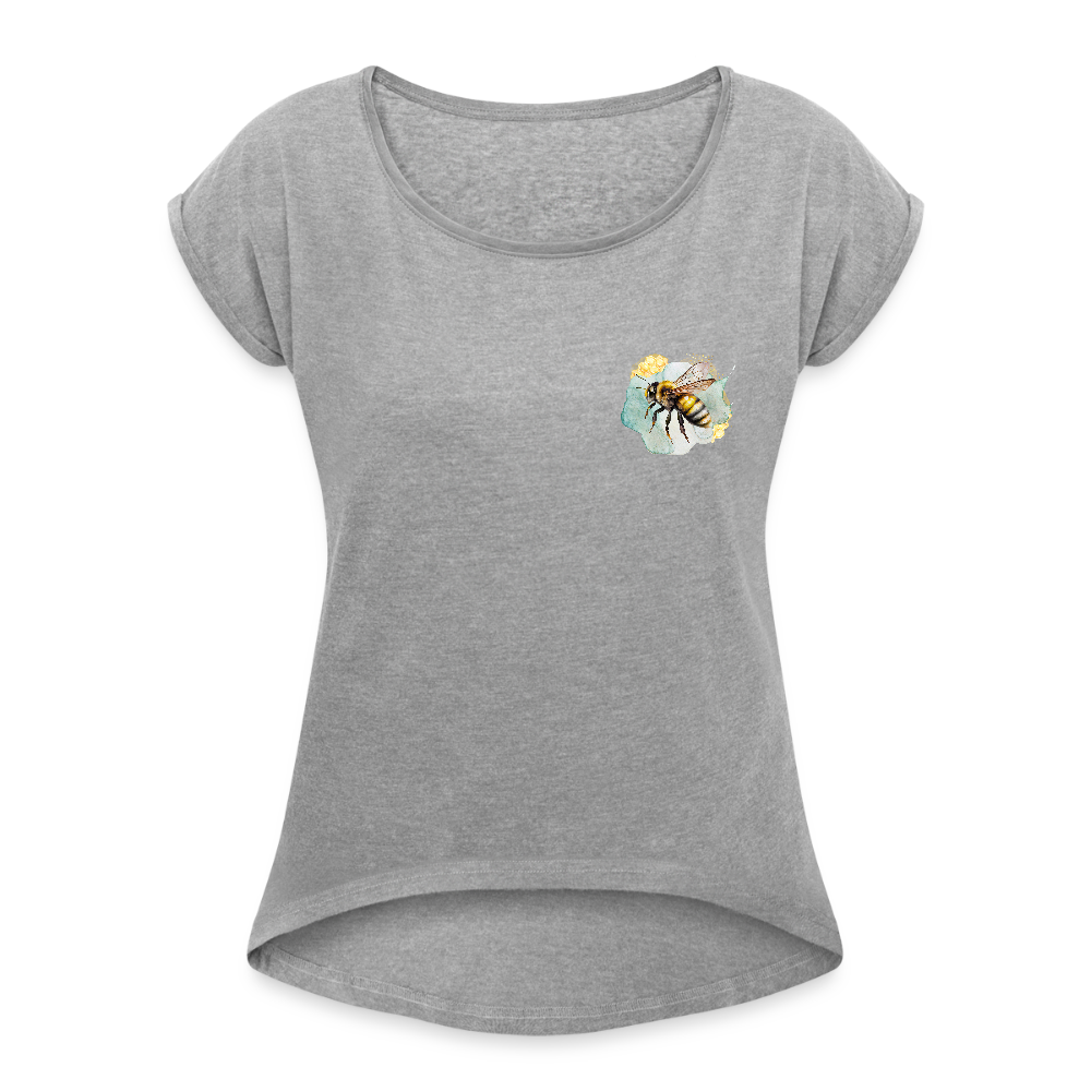 Frauen T-Shirt - Biene - Grau meliert
