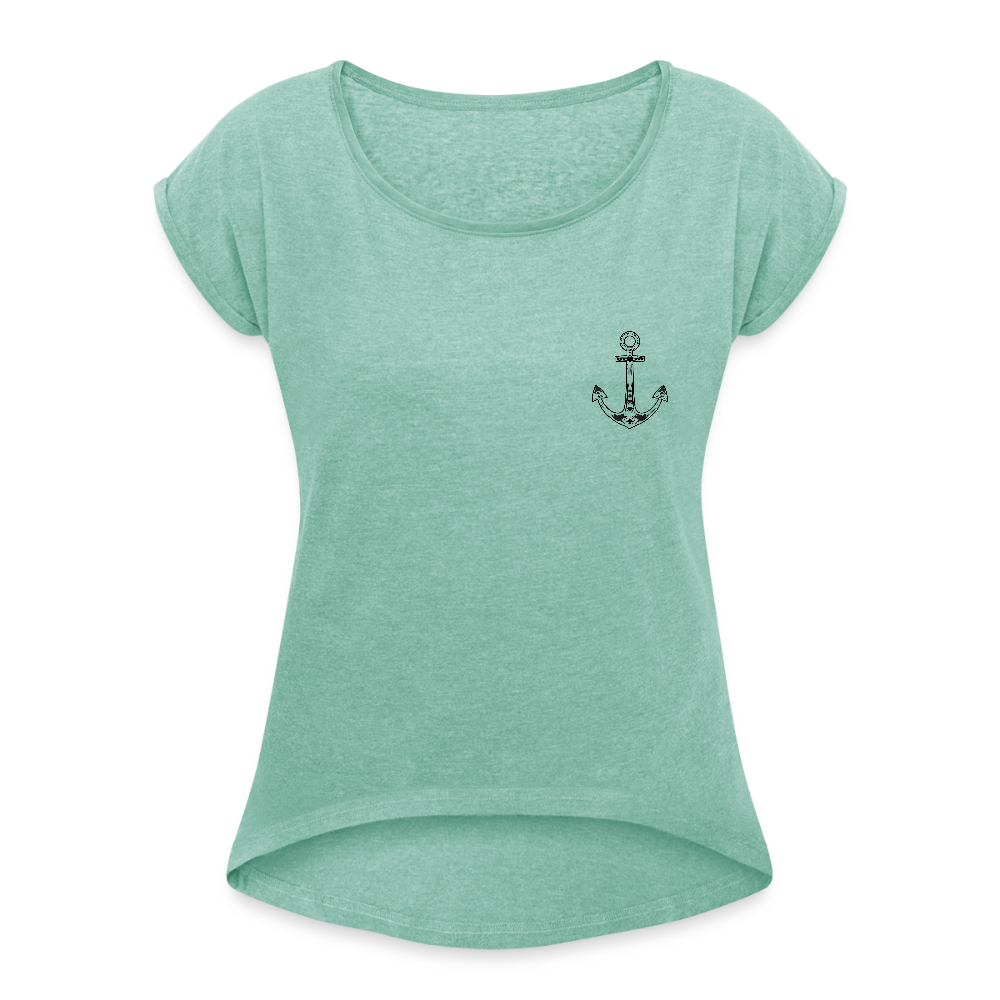 Frauen T-Shirt - Anker - Minze meliert