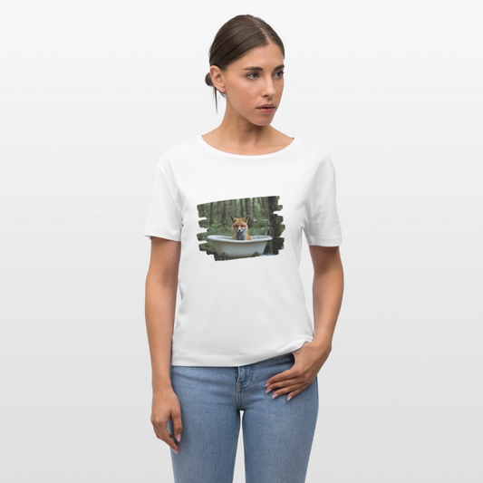 Frauen Bio-T-Shirt - Fuchs - Weiß