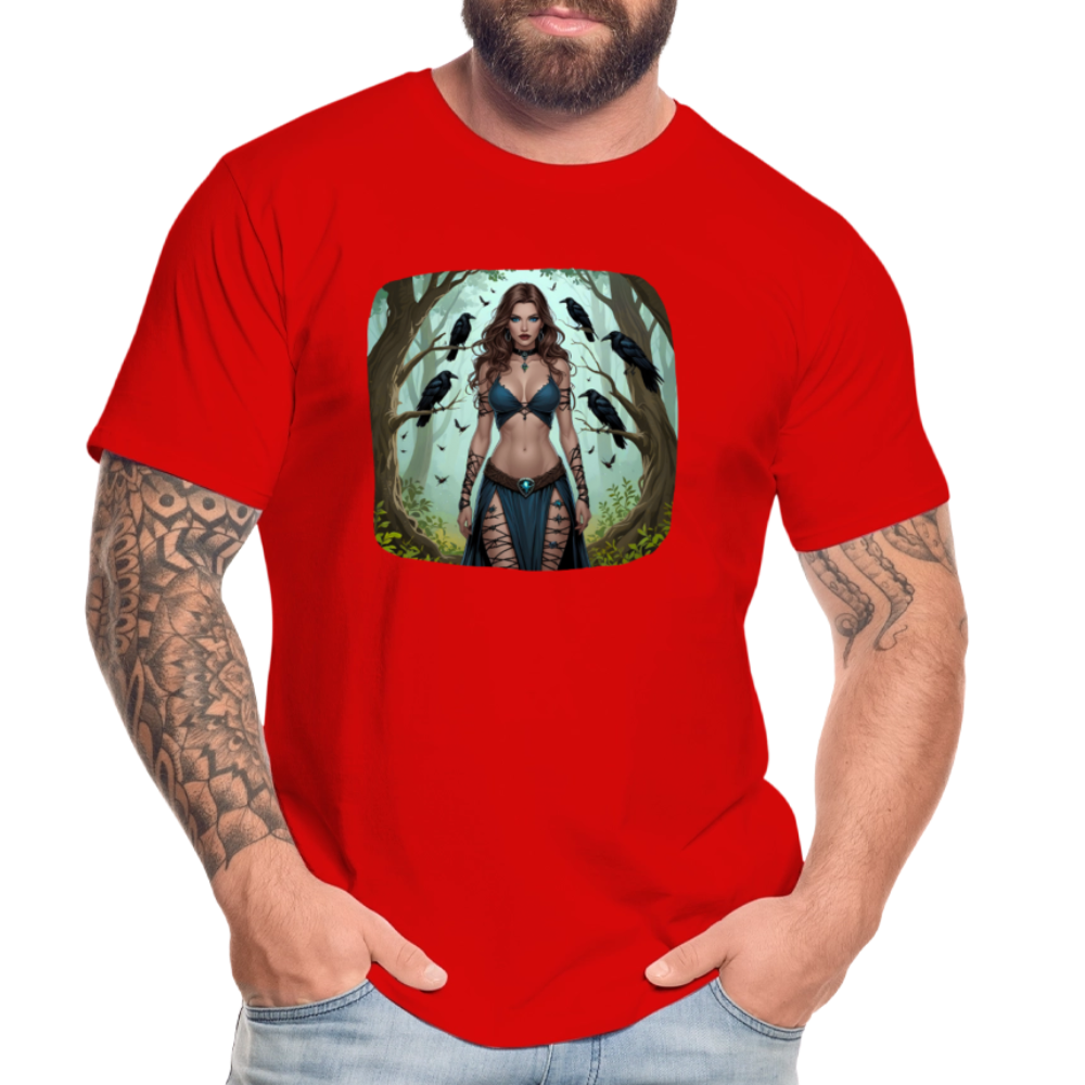 Männer Bio T-Shirt - Hexe - Rot