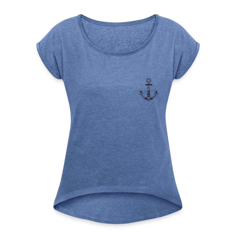 Frauen T-Shirt - Anker - Denim meliert