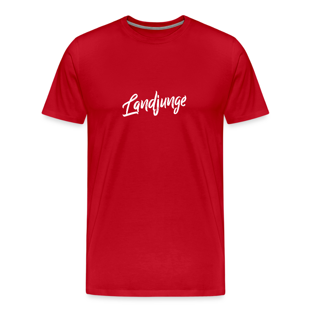 Männer BIO T-Shirt -Landjunge - Rot