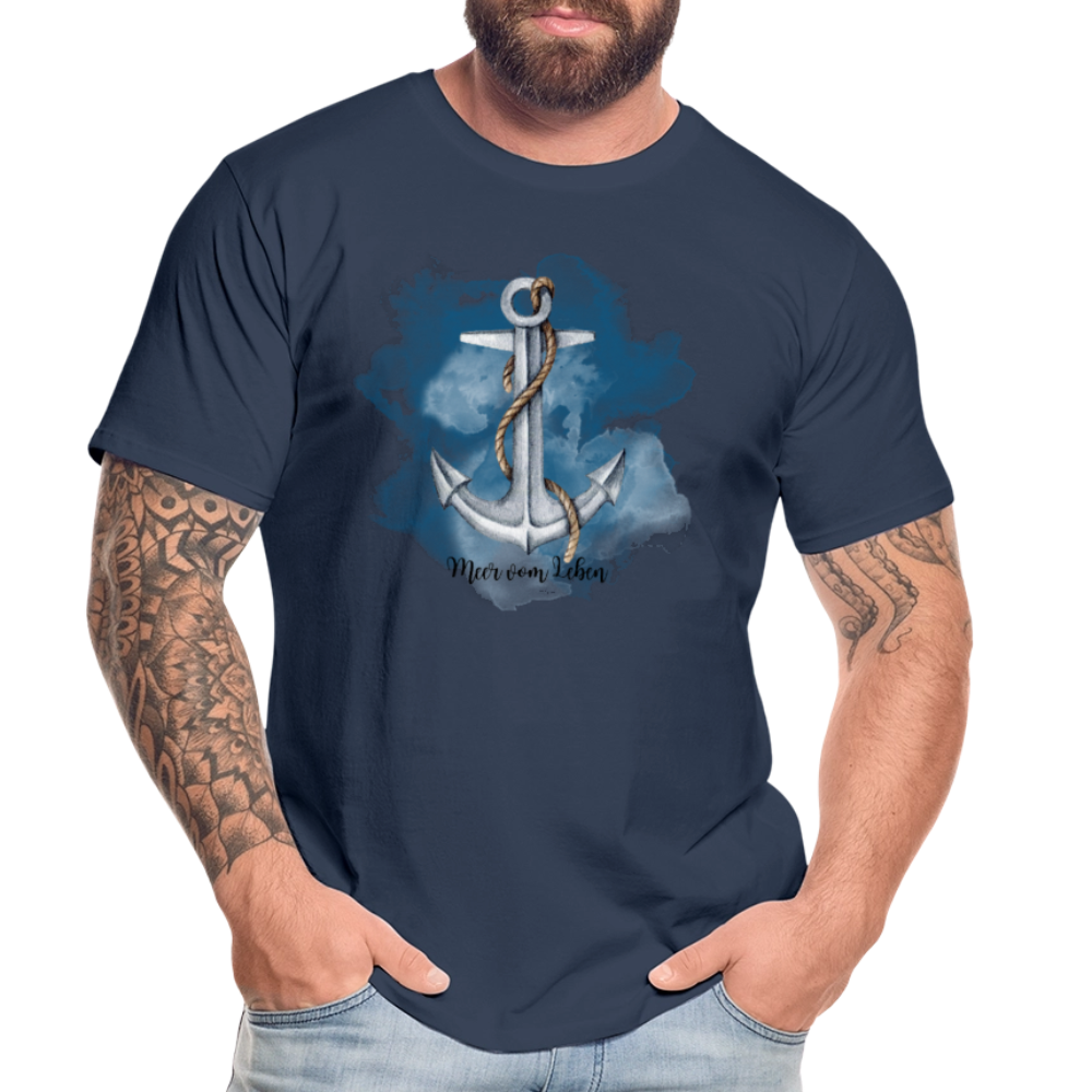 Männer Bio T-Shirt - MeerVomLeben - Navy