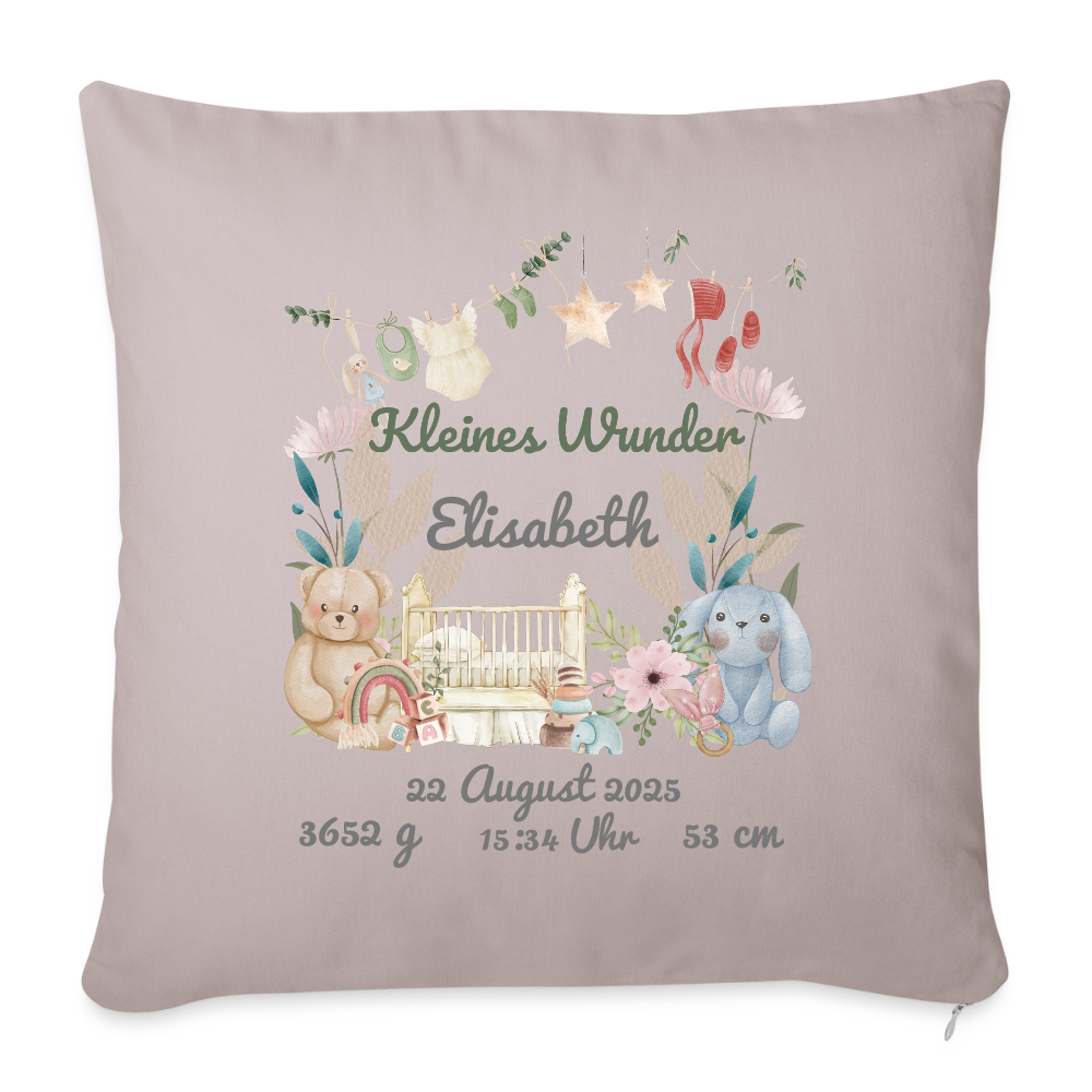 Baby Kissen - helles Taupe