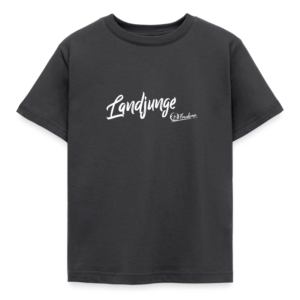 Kinder T-Shirt -Landjunge - Dunkelgrau