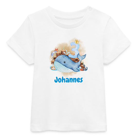 Baby Bio-T-Shirt - 3.Geburtstag - Weiß